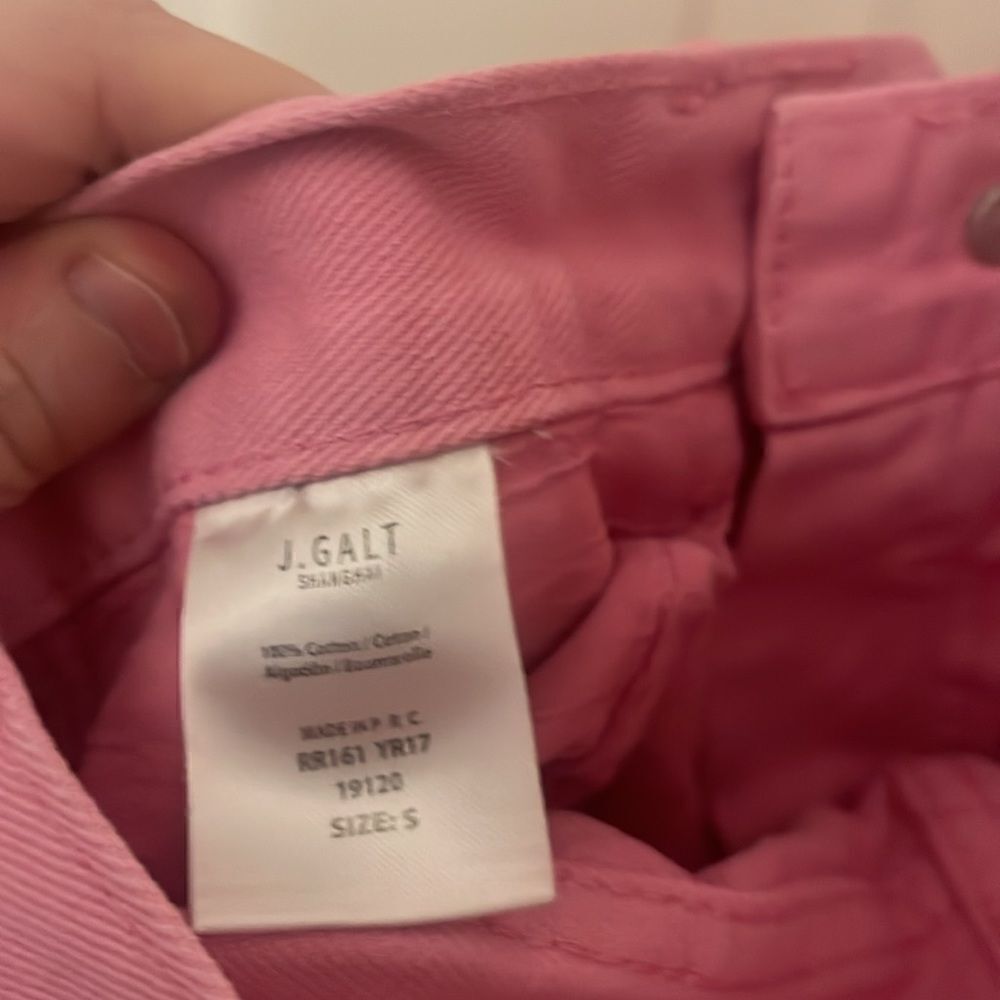 NWOT J.Galt Shorts Pink size small pink - Picture 6 of 6